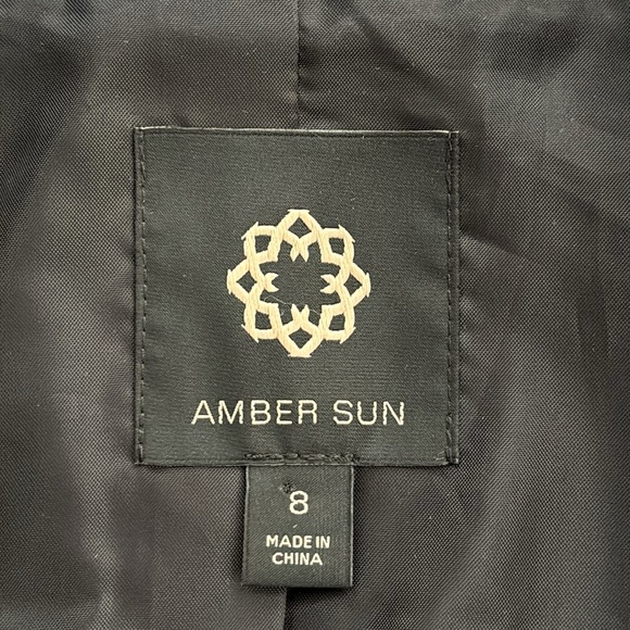 AMBER SUN WOOL BLEND PLAID BLAZER JACKET - Picture 6 of 9